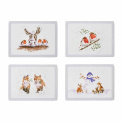 Set of 4 Wrendale Designs 40x30cm coasters - 1