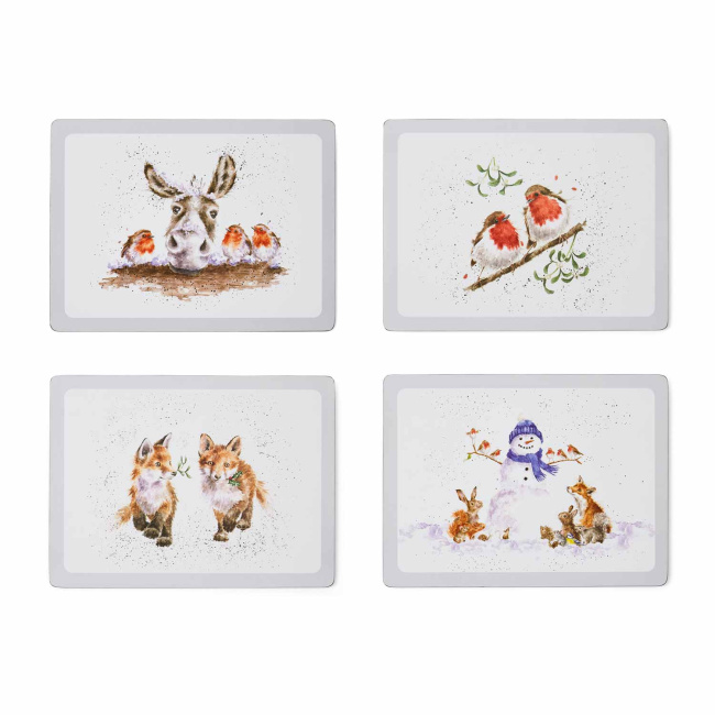 Set of 4 Wrendale Designs 40x30cm coasters