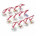 Komplet 12 zawieszek Wrendale Designs 7cm days of Christmas - 5