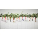 Komplet 12 zawieszek Wrendale Designs 7cm days of Christmas - 7
