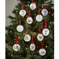 Komplet 12 zawieszek Wrendale Designs 7cm days of Christmas - 9