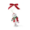 Christmas Tree 8.5cm teddy bear on roller skates Christmas tree pendant - 1