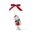 Christmas Tree 8.5cm teddy bear on roller skates Christmas tree pendant - 2