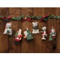 Christmas Tree 8.5cm teddy bear on roller skates Christmas tree pendant - 4