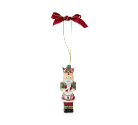 Zawieszka choinkowa Christmas Tree 10x3,5cm dziadek do orzechów