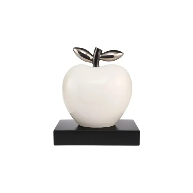 Dekoracja Studio 8 28cm jabłko srebrna