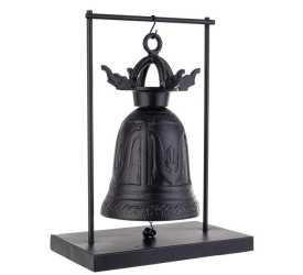 Dekoracyjny dzwon Pune 42x32x20cm rozmiar L czarny
