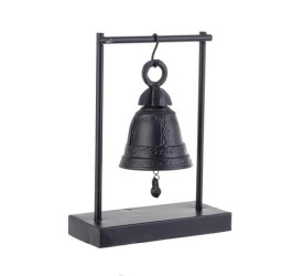 Dekoracyjny dzwon Pune 26,5x20x10cm rozmiar S czarny