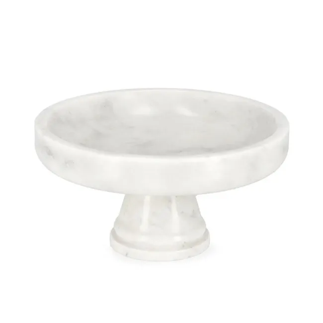 The decorative Kandy pedestal bowl 25x12,5cm white