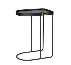 Stolik kawowy Zeina 63x47x31cm czarny 