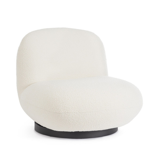 Margot armchair 71x95cm white boucle