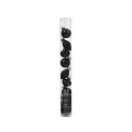 Set of 9 baubles 3cm 3 designs black - 2