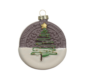 Zawieszka choinkowa 8,8cm z choinką