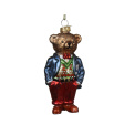 Christmas tree pendant 11.7x5.6cm teddy bear - 1