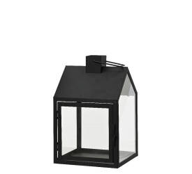 Latarnia Domek 33x20cm rozmiar S czarny