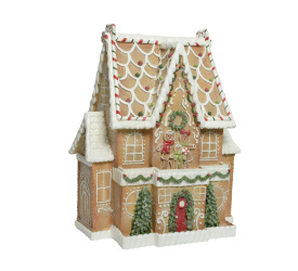 Dekoracyjny domek z piernika 67,5x53x34,5cm 