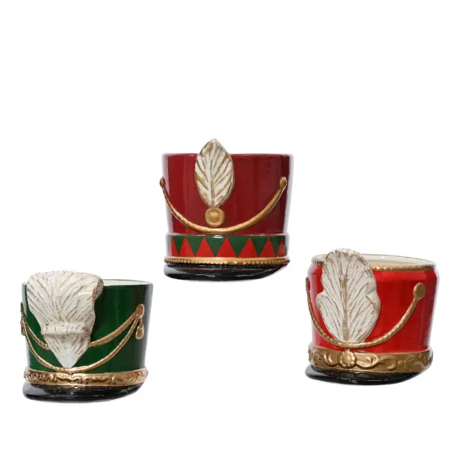 Flower pot cover 13x12x15cm soldier's cap (1 piece mix)