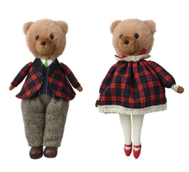 Maskotka dekoracyjna 24x13cm Miś (1 sztuka mix)