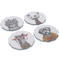 Set of 4 Tipperleyhill 12cm cup coasters - 11