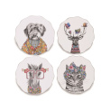 Set of 4 Tipperleyhill 12cm cup coasters - 1