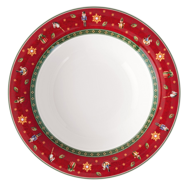 Toy's Delight Specials 23cm deep plate red