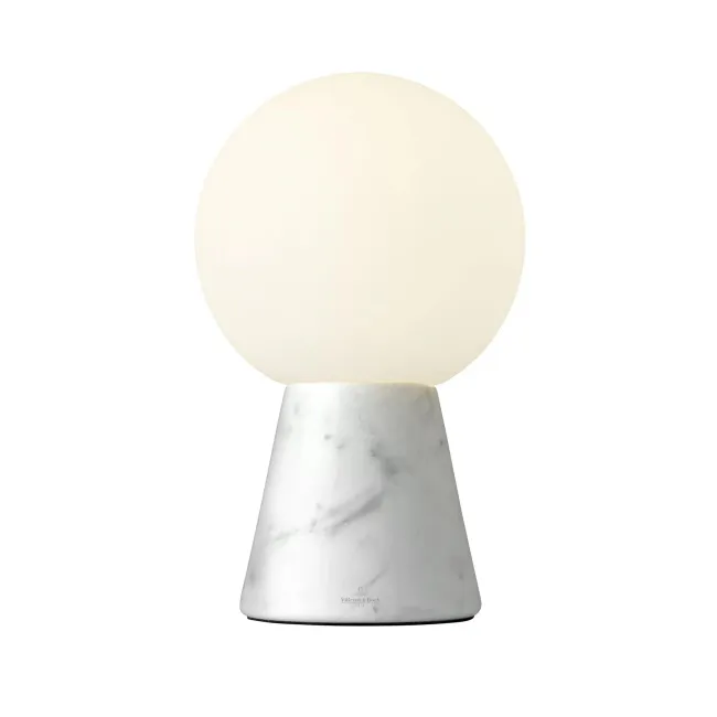 Lampa stołowa Carrara 29,5x18cm 1,4W 163lm 3000K + zasilacz 3V biała