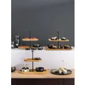 Etagere 25x36x28 II-level rectangular wooden table - 2