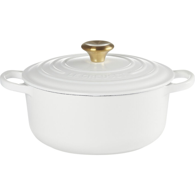 Signature Cast Iron Pot 20cm 2.4L White 