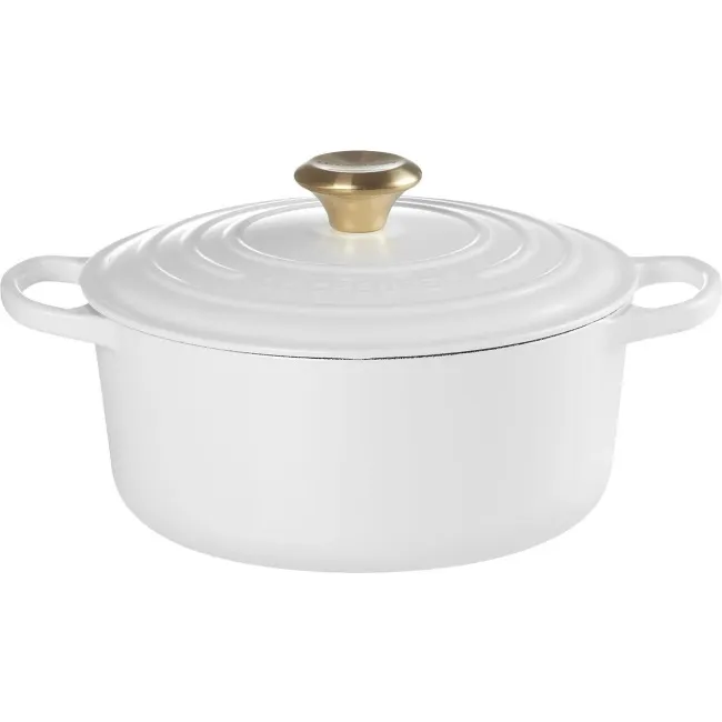 Garnek Signature żeliwny 24cm 4,2l biały