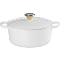 Signature Cast Iron Pot 24cm 4.2l White - 1