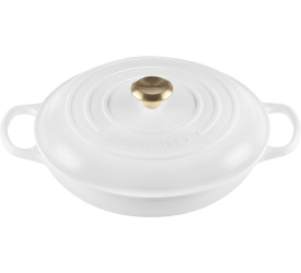 Garnek Signature żeliwny 30cm 3,2l biały