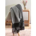 Pled 170x130cm dwustronny szaro-antracytowy - 4