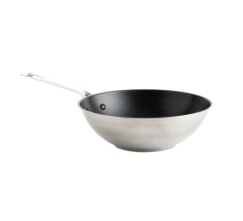 Wok Stainless Steel 28cm stalowy