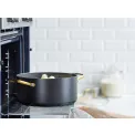 Pot 24cm 4.9L Gold with Lid - 3