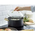 Pot 24cm 4.9L Gold with Lid - 5