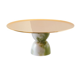 Patera na nodze Madame 22x9,5cm złota PVD
