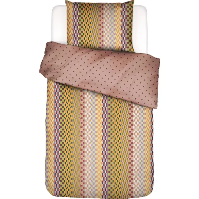 Stach Bedding Set 140x200cm with 70x90cm Pillowcase in Antique Pink