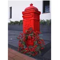 Red Berries Wreath 55cm Silver Fir - 4