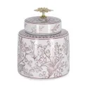 Decorative Container with Lid Cai 19x15cm Red and White - 1