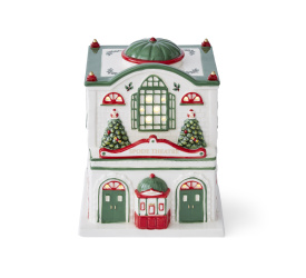 Dekoracja domek teatr Christmas Tree Led 14x13,7cm choinka