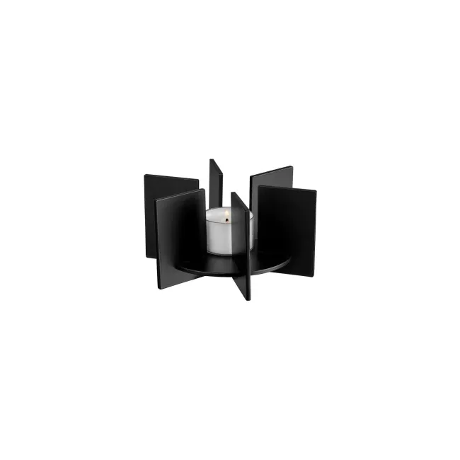 Tealight Warmer Universal 13x6,5 cm round black - 1