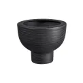 Wazon Midoro 20x15,5cm na nodze czarny - 1