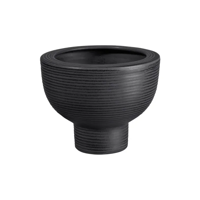 Wazon Midoro 20x15,5cm na nodze czarny