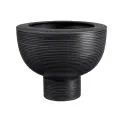 Midoro Vase 31x24 cm on Foot Black - 1