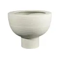 Wazon Midoro 31x24cm na nodze kremowy - 1