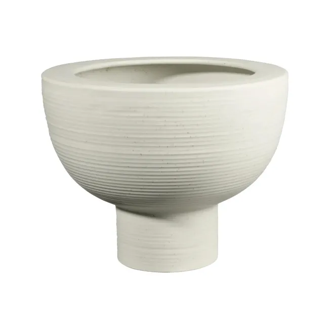 Wazon Midoro 31x24cm na nodze kremowy