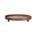 Tray on a Stand Dark Wood 40x5,5cm Walnut - 1