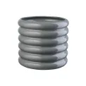 Loopy Plant Pot Cover 19x18cm Grey - 1