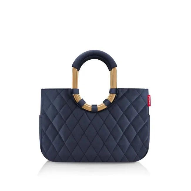 Torba Loopshopper Frame M rhombus midnight gold