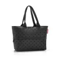 Torba Shopper e1 18l glossy dots black - 3